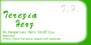 terezia herz business card